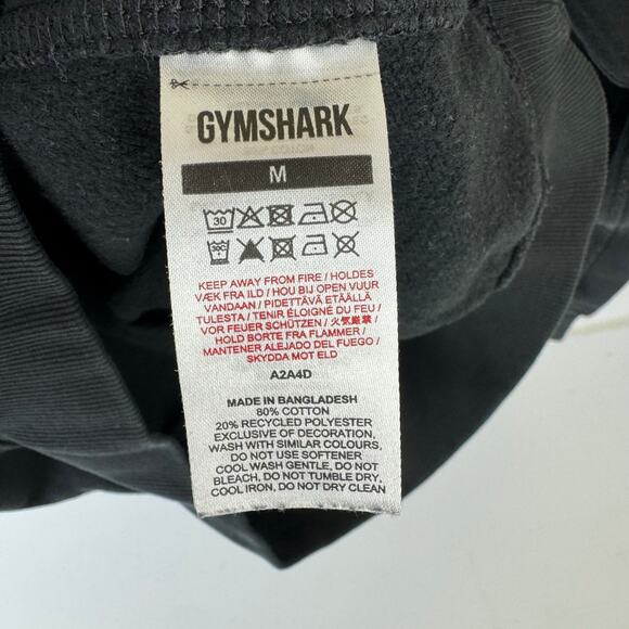 Gymshark Black Pullover Sweatshirt Sz Medium - Picture 8 of 9